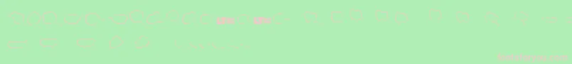 Freakycommentballoonslt Font – Pink Fonts on Green Background