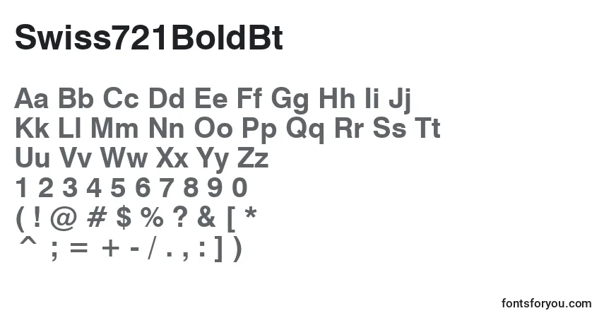 Swiss721BoldBtフォント–アルファベット、数字、特殊文字