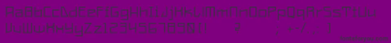 フォントConstructaUltrathin – 紫の背景に黒い文字