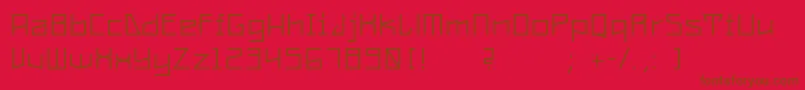 Шрифт ConstructaUltrathin – коричневые шрифты на красном фоне