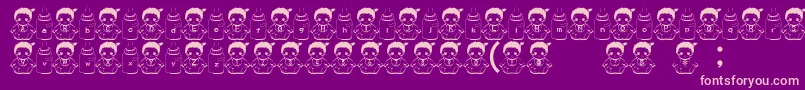 En savoir plus sur la police BabyFont Police BabyFont – polices roses sur fond violet