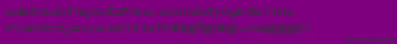 Hieroglyphlicks Font – Black Fonts on Purple Background