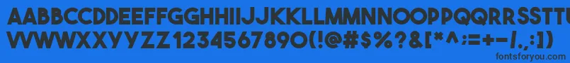 Theboldfont Font – Black Fonts on Blue Background