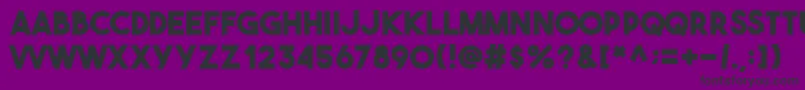 Theboldfont Font – Black Fonts on Purple Background