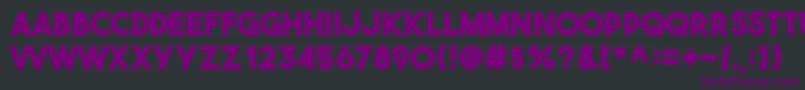 Theboldfont Font – Purple Fonts on Black Background