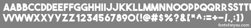 Шрифт Theboldfont – белые шрифты на сером фоне