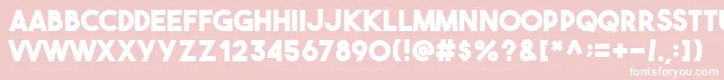 Theboldfont Font – White Fonts on Pink Background
