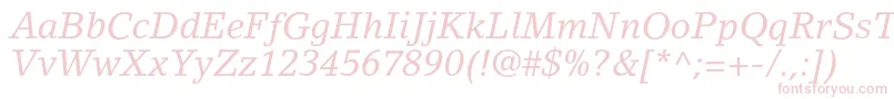 LinoletterstdItalic Font – Pink Fonts