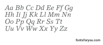 Überblick über die Schriftart LinoletterstdItalic