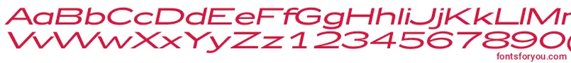 Fonte Zeppelin52Italic – fontes vermelhas