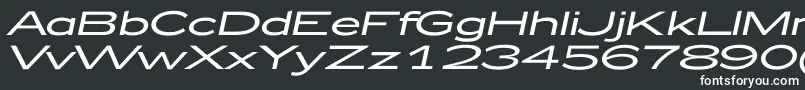 フォントZeppelin52Italic – 黒い背景に白い文字