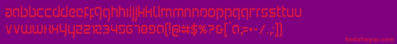 Youngerbloodcond Font – Red Fonts on Purple Background