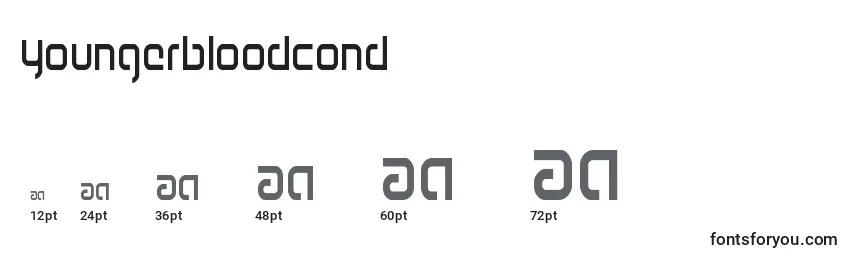 Youngerbloodcond Font Sizes