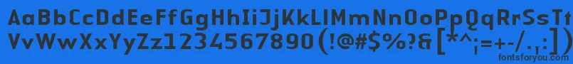 LinotypeAuthenticSansMedium-fontti – mustat fontit sinisellä taustalla