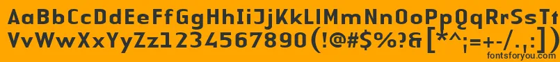 fuente LinotypeAuthenticSansMedium – Fuentes Negras Sobre Fondo Naranja
