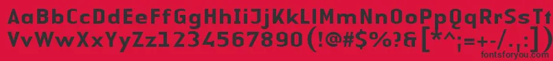 LinotypeAuthenticSansMedium Font – Black Fonts on Red Background