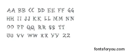 Überblick über die Schriftart Serifsketchia