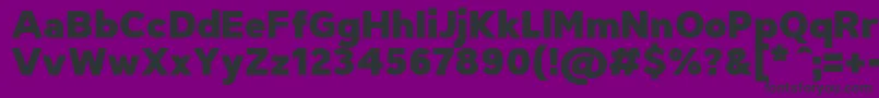 TriompheBlack Font – Black Fonts on Purple Background