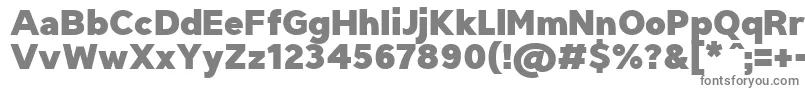 フォントTriompheBlack – 白い背景に灰色の文字