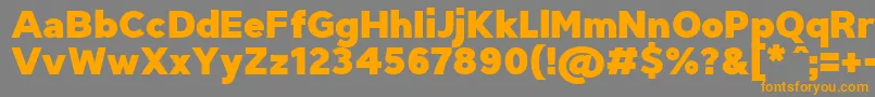 TriompheBlack Font – Orange Fonts on Gray Background
