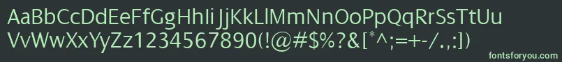 fuente DialogLight – Fuentes Verdes Sobre Fondo Negro