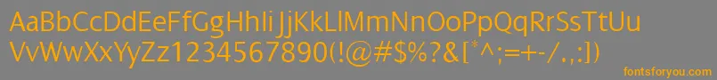Шрифт DialogLight – оранжевые шрифты на сером фоне