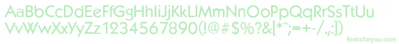 KoblenzserialRegular Font – Green Fonts on White Background