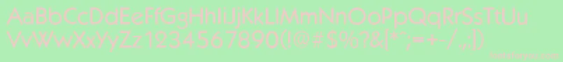 KoblenzserialRegular Font – Pink Fonts on Green Background