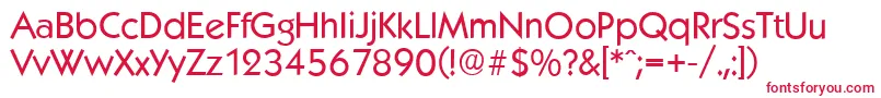 KoblenzserialRegular Font – Red Fonts on White Background
