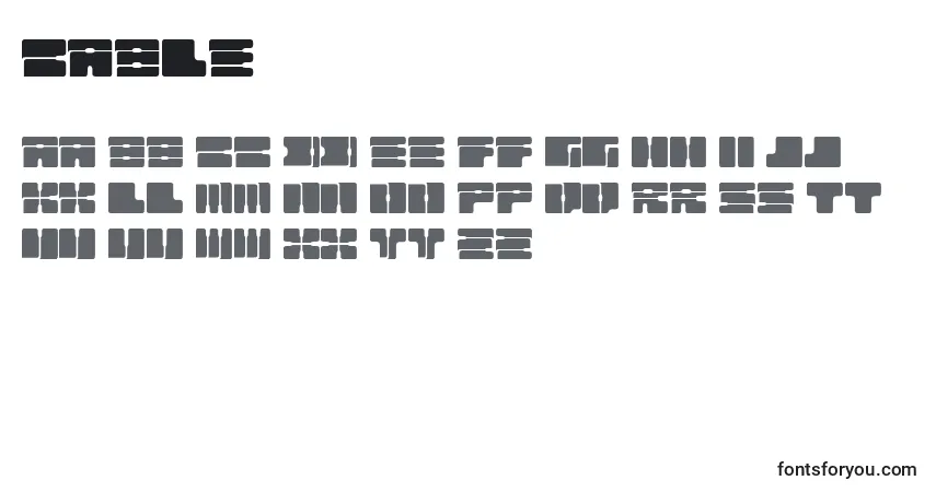 Шрифт Cable – алфавит, цифры, специальные символы