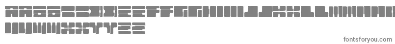 フォントCable – 白い背景に灰色の文字