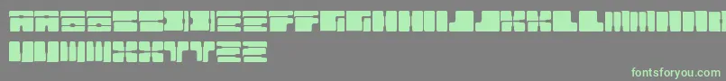 Cable Font – Green Fonts on Gray Background