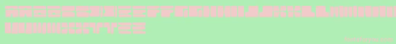 フォントCable – 緑の背景にピンクのフォント