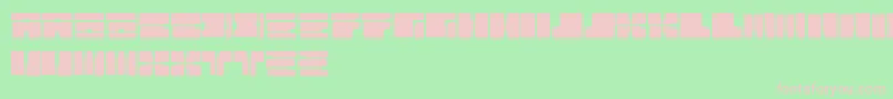 Cable Font – Pink Fonts on Green Background