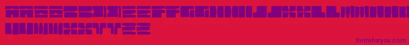 Cable Font – Purple Fonts on Red Background