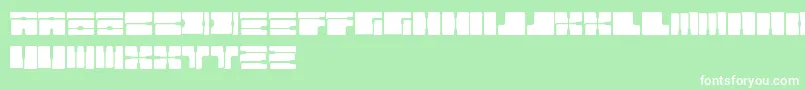 Cable Font – White Fonts on Green Background