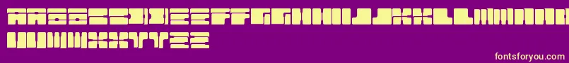 Cable Font – Yellow Fonts on Purple Background