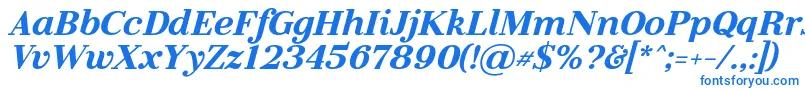 Fonte LitolandItalic – fontes azuis