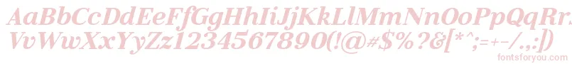 フォントLitolandItalic – ピンクのフォント