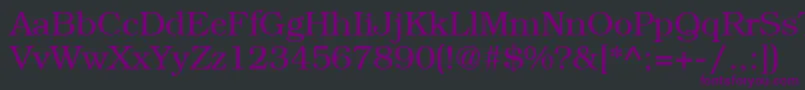 Шрифт LibrarianRegular – фиолетовые шрифты на чёрном фоне