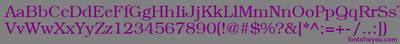 Шрифт LibrarianRegular – фиолетовые шрифты на сером фоне