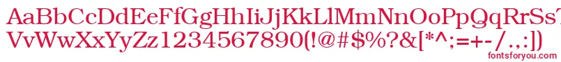 LibrarianRegular-Schriftart – Rote Schriften auf weißem Hintergrund