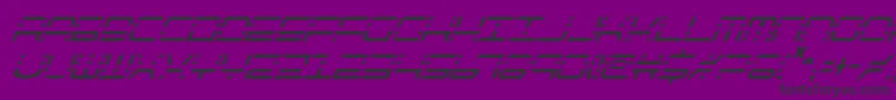 Fonte Qqv2ci – fontes pretas em um fundo violeta