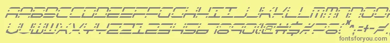 Qqv2ci Font – Gray Fonts on Yellow Background