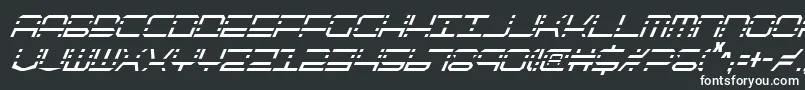 Шрифт Qqv2ci – белые шрифты на чёрном фоне