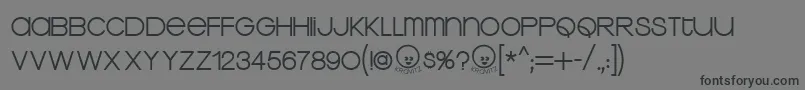 Шрифт KravitzThermal – чёрные шрифты на сером фоне