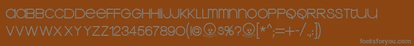 KravitzThermal Font – Gray Fonts on Brown Background