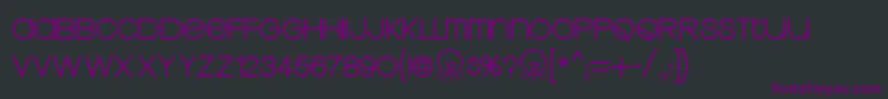 KravitzThermal Font – Purple Fonts on Black Background