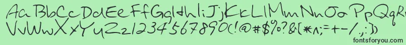UraraRegularフォントについての詳細 フォントUraraRegular – 緑の背景に黒い文字