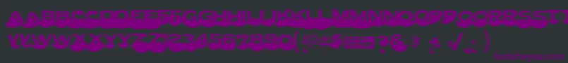 Lettersetc Font – Purple Fonts on Black Background